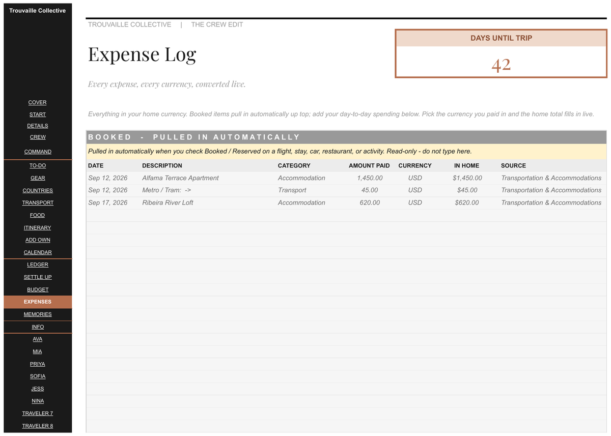 Expense Log