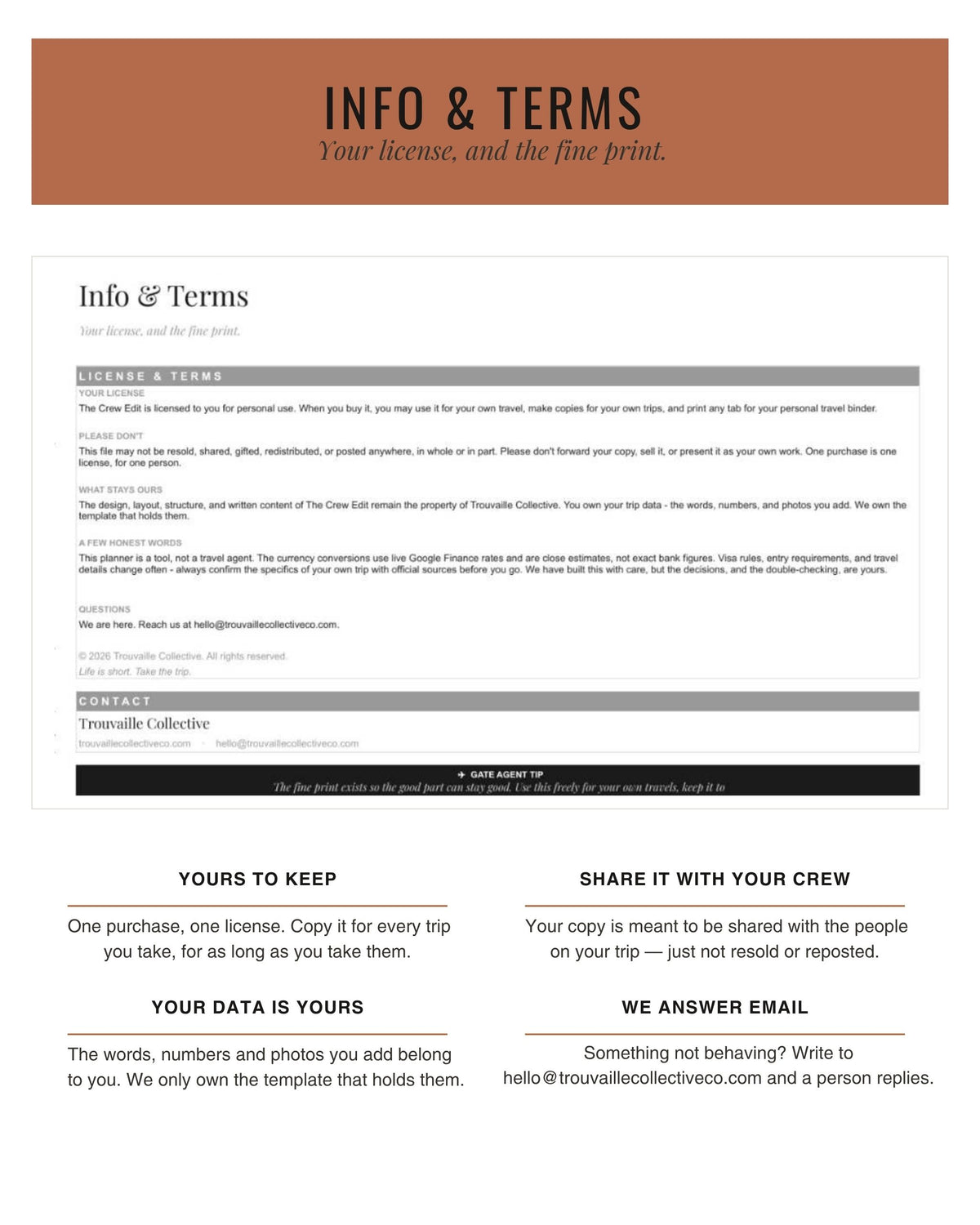 The Crew Edit info and terms tab