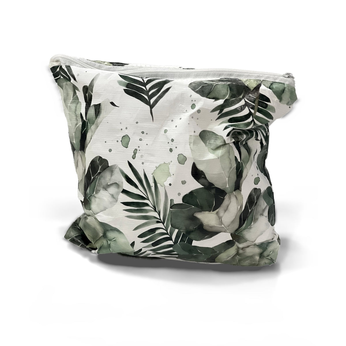 Back of the Green Leaves Small water-resistant accessory bag