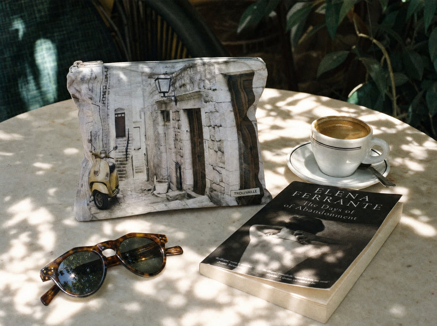 Italian Alley Water-Resistant Accessory Bag — Medium
