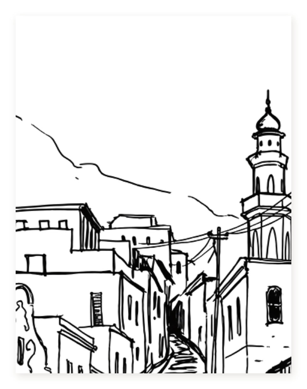 Close-up detail of the Cape Town frosted planner dashboard artwork