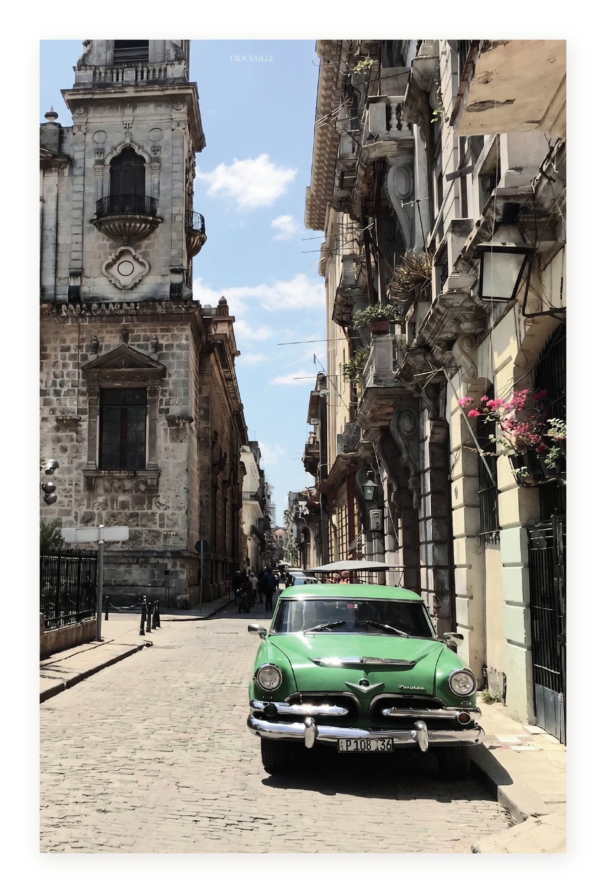 Cuba cardstock planner dashboard — half letter discbound travel planner cover