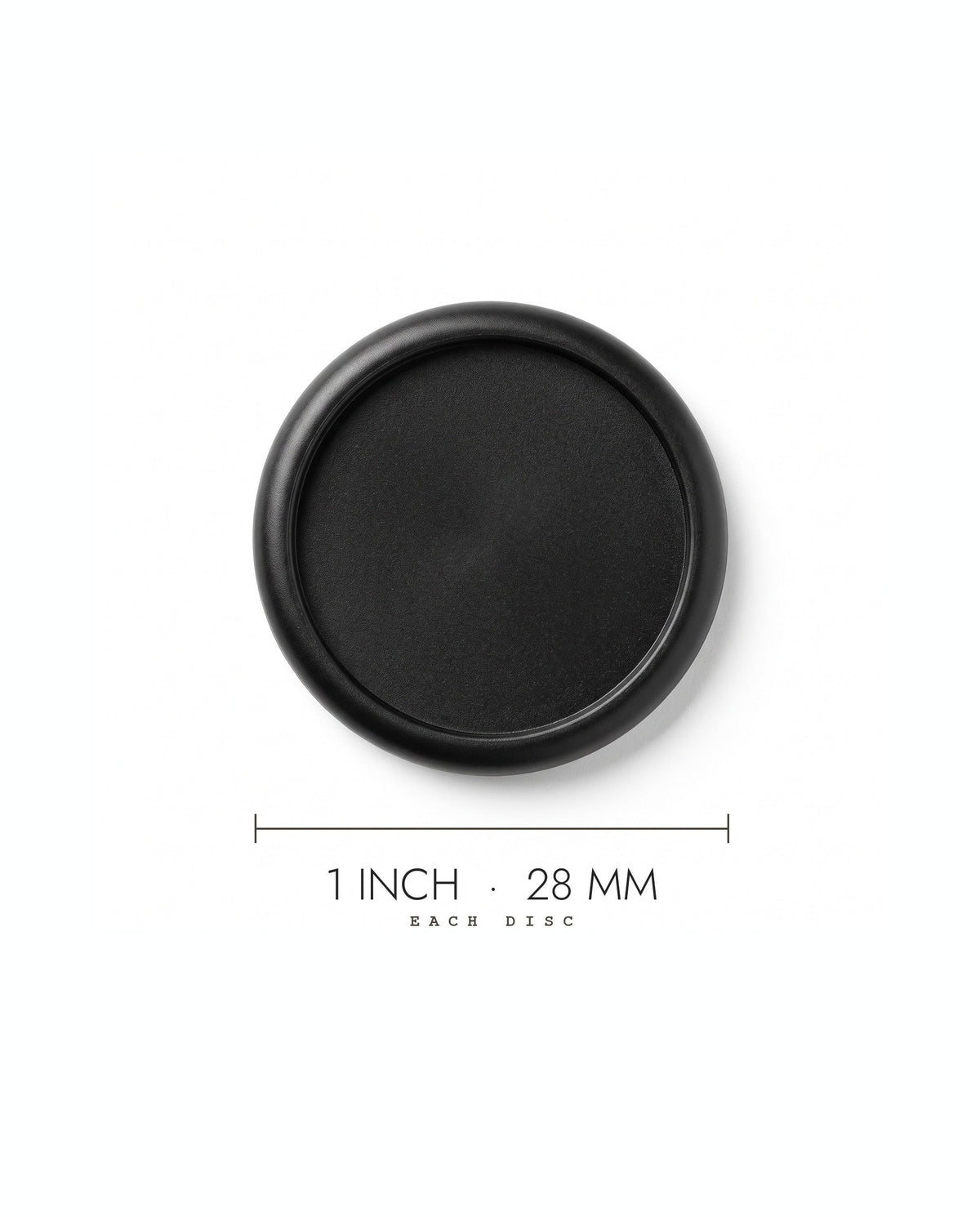 Discbound planner disc size: each disc is 1 inch, 28mm across