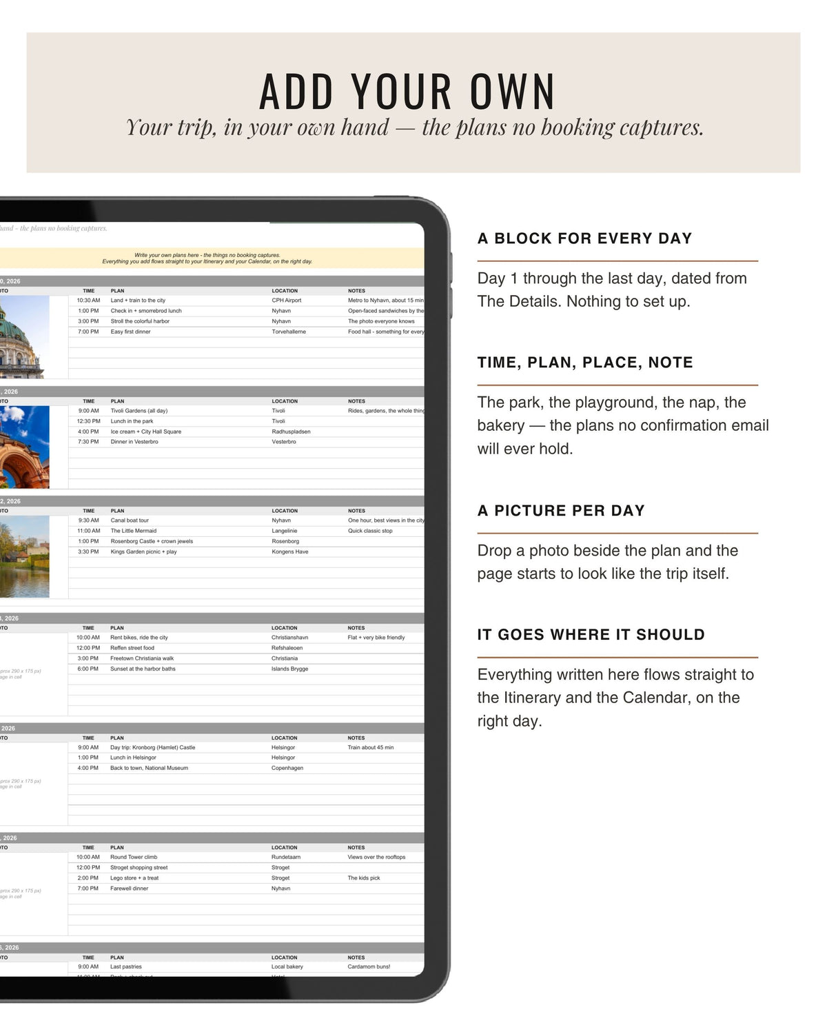 The Family Edit Add Your Own custom plans tab