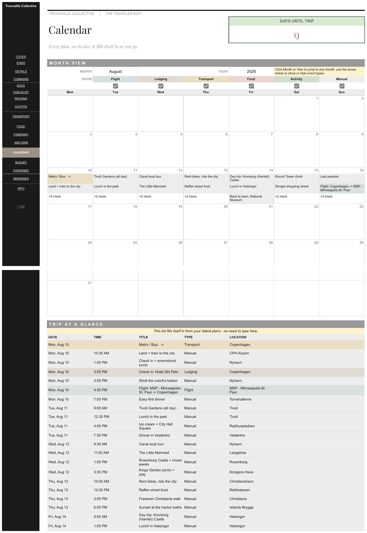 Calendar