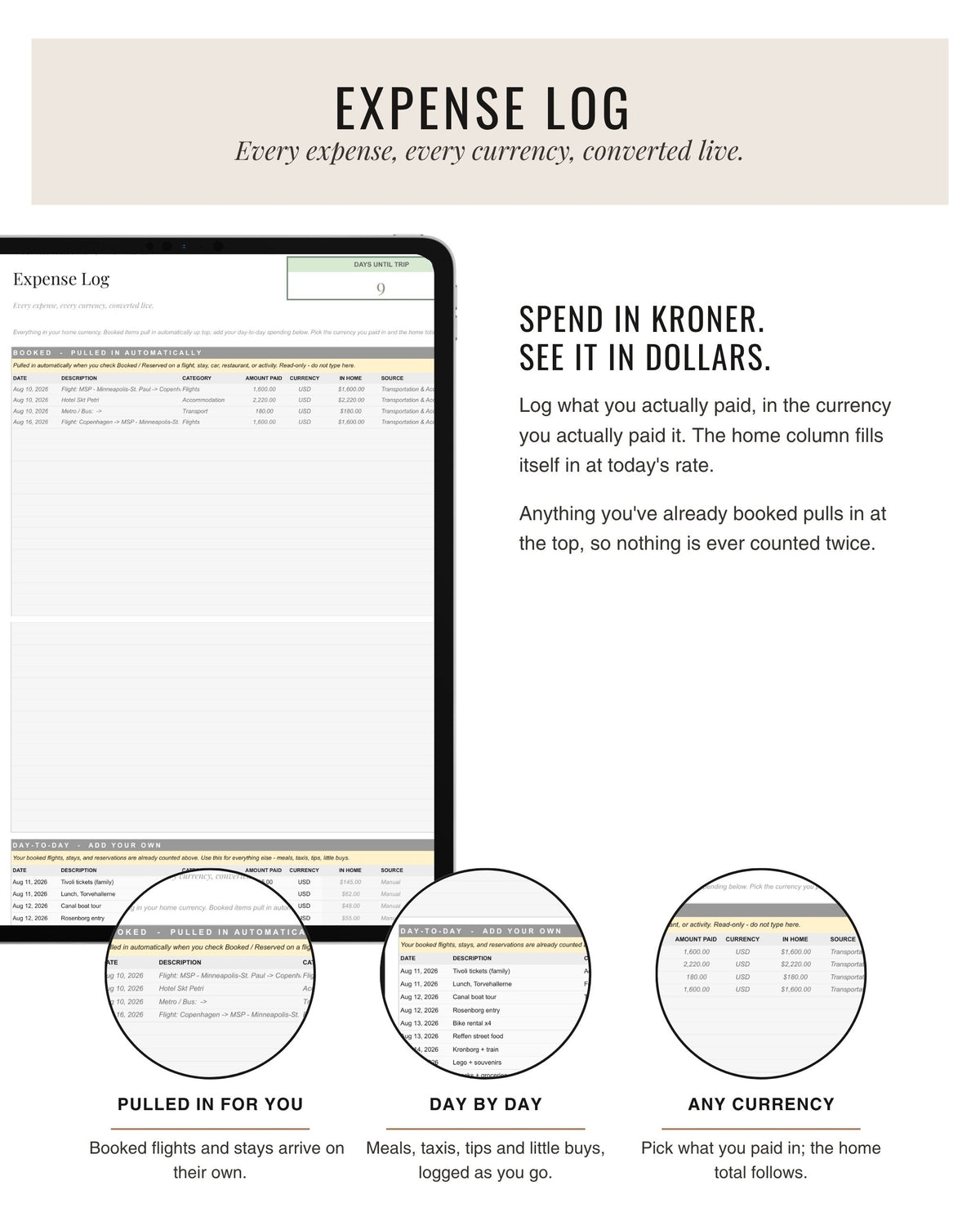 The Family Edit shared expense log
