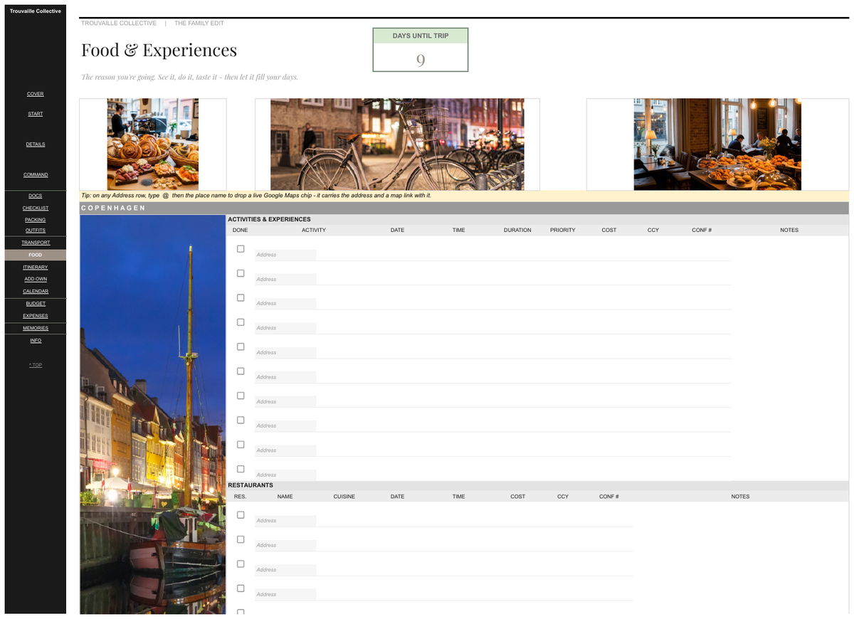 Food & Experiences