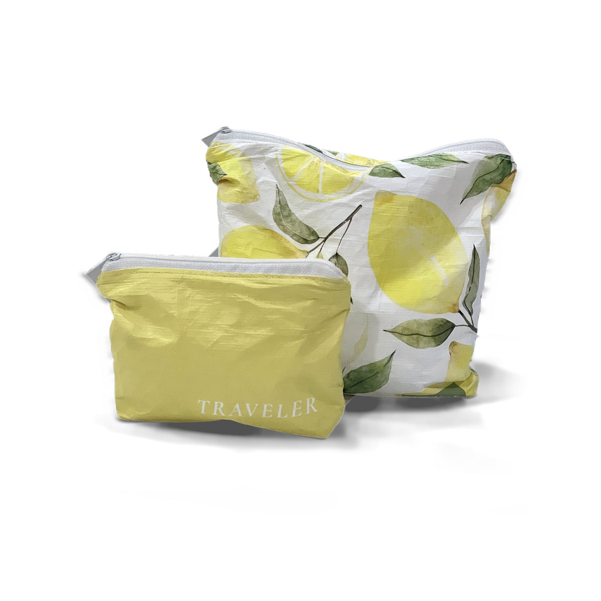 Lovely Lemons Small bag paired with the Lemon yellow Mini pouch