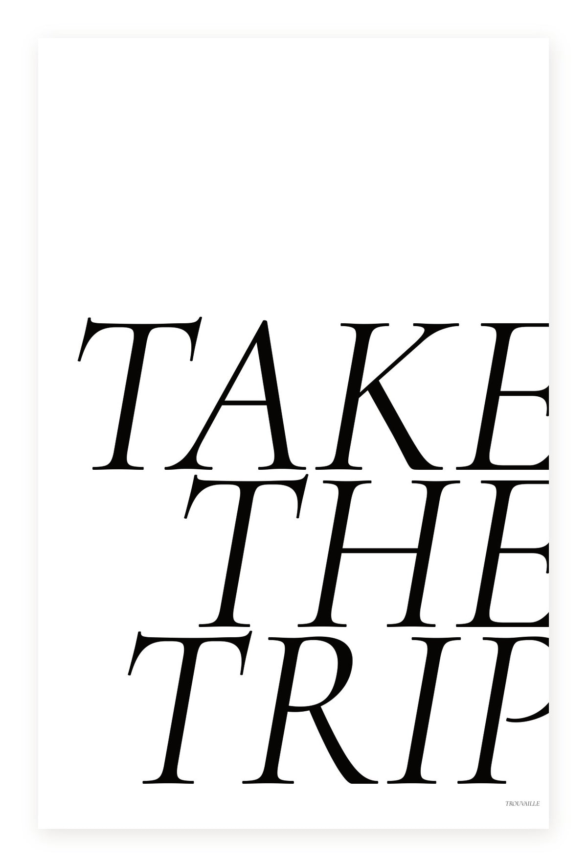 Take the Trip frosted planner dashboard — half letter discbound travel planner cover