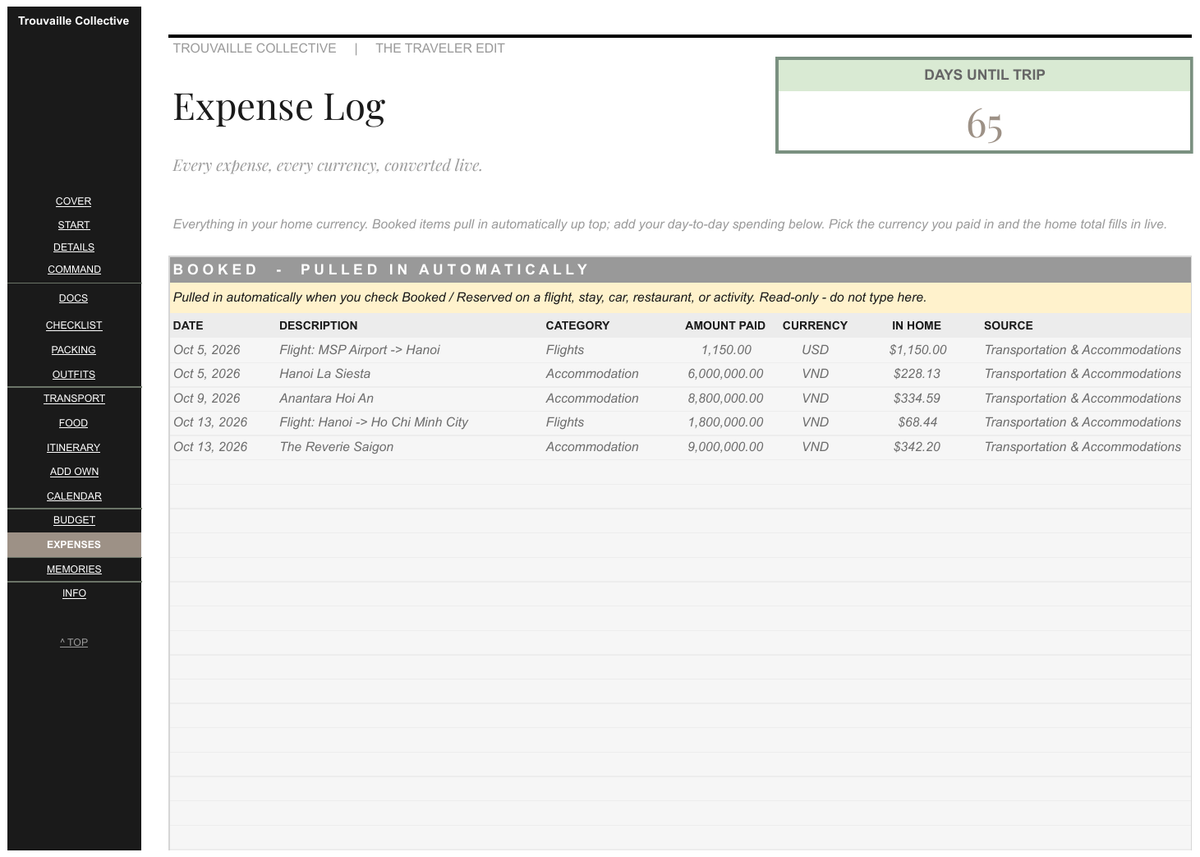Expense Log